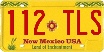 NM license plate 112TLS