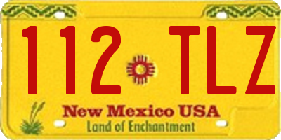 NM license plate 112TLZ