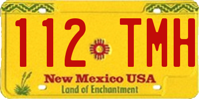 NM license plate 112TMH