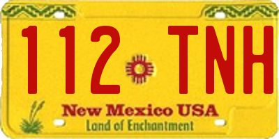 NM license plate 112TNH