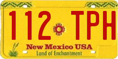 NM license plate 112TPH