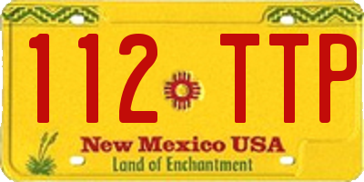 NM license plate 112TTP