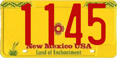 NM license plate 1145