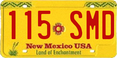 NM license plate 115SMD