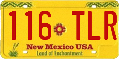 NM license plate 116TLR