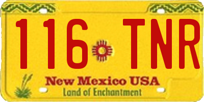 NM license plate 116TNR