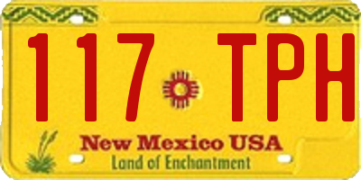 NM license plate 117TPH