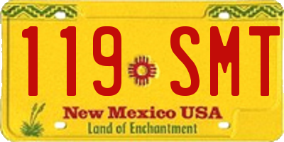 NM license plate 119SMT