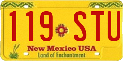 NM license plate 119STU