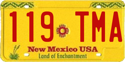 NM license plate 119TMA
