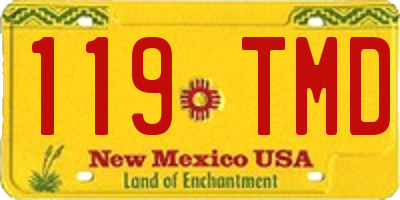NM license plate 119TMD