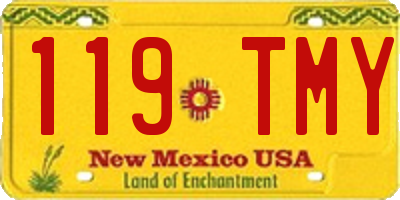 NM license plate 119TMY