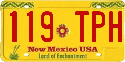 NM license plate 119TPH
