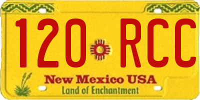 NM license plate 120RCC
