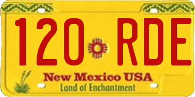 NM license plate 120RDE