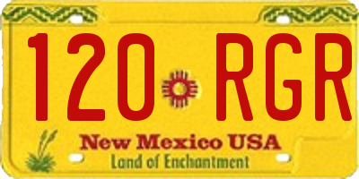 NM license plate 120RGR