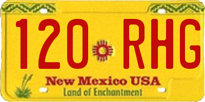 NM license plate 120RHG