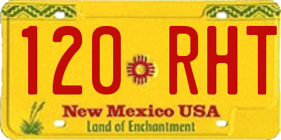 NM license plate 120RHT