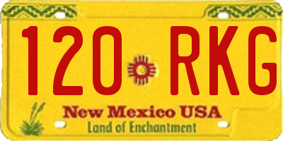 NM license plate 120RKG