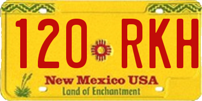 NM license plate 120RKH