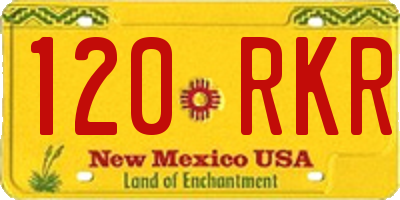 NM license plate 120RKR