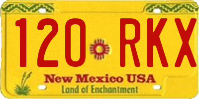 NM license plate 120RKX