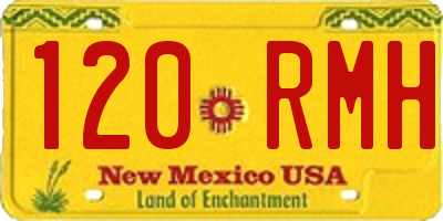NM license plate 120RMH