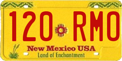 NM license plate 120RMO