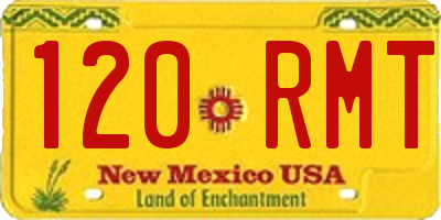 NM license plate 120RMT
