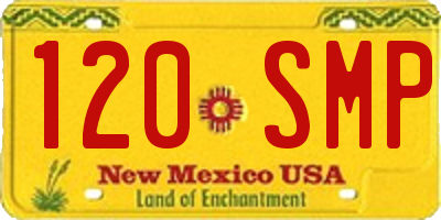 NM license plate 120SMP