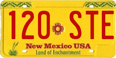 NM license plate 120STE