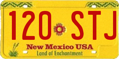 NM license plate 120STJ