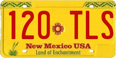 NM license plate 120TLS
