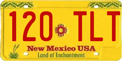 NM license plate 120TLT