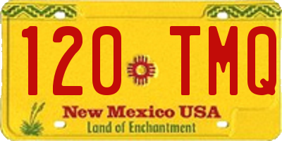 NM license plate 120TMQ