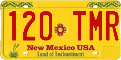 NM license plate 120TMR