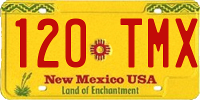 NM license plate 120TMX