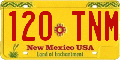 NM license plate 120TNM
