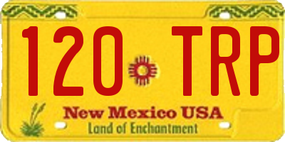 NM license plate 120TRP