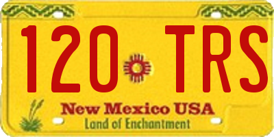 NM license plate 120TRS