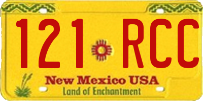 NM license plate 121RCC