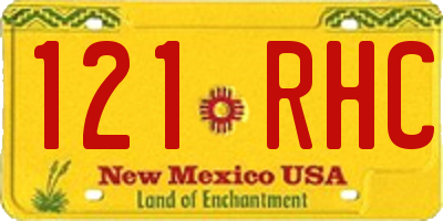 NM license plate 121RHC
