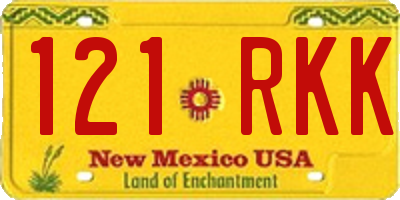 NM license plate 121RKK
