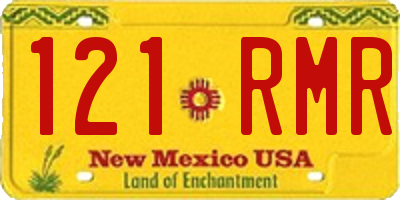 NM license plate 121RMR