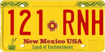 NM license plate 121RNH