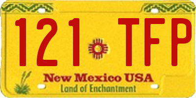 NM license plate 121TFP