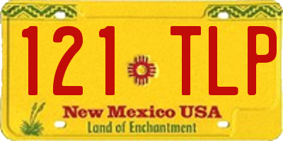 NM license plate 121TLP