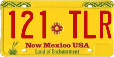 NM license plate 121TLR