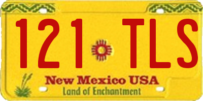NM license plate 121TLS
