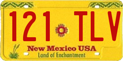 NM license plate 121TLV
